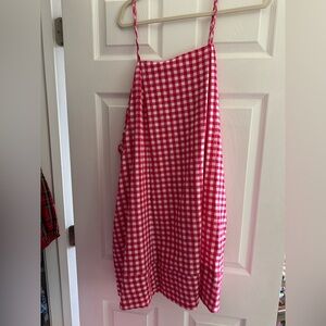 Maeve Pink and White Gingham Dress